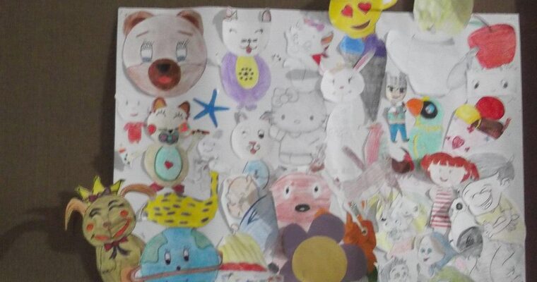 jonge student in de ‘sluis painting’ kunst klas